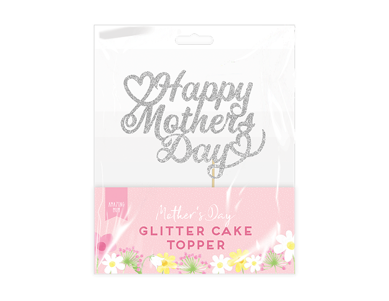 Mother's Day Glitter Cake Topper 21.5cm