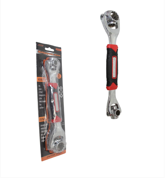 Multi Purpose Sleeve Hand Spanner Durable Holds Up To 135kg Pressure 25cm