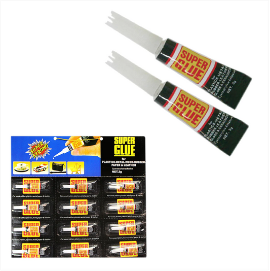 Multi Purpose Super Glue 12 Pcs Home Diy