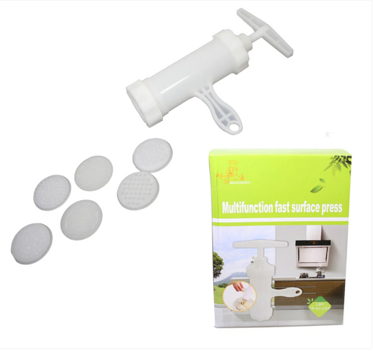 Multifunctional Fast Surface Press With 6 Different Pasta Function Heads