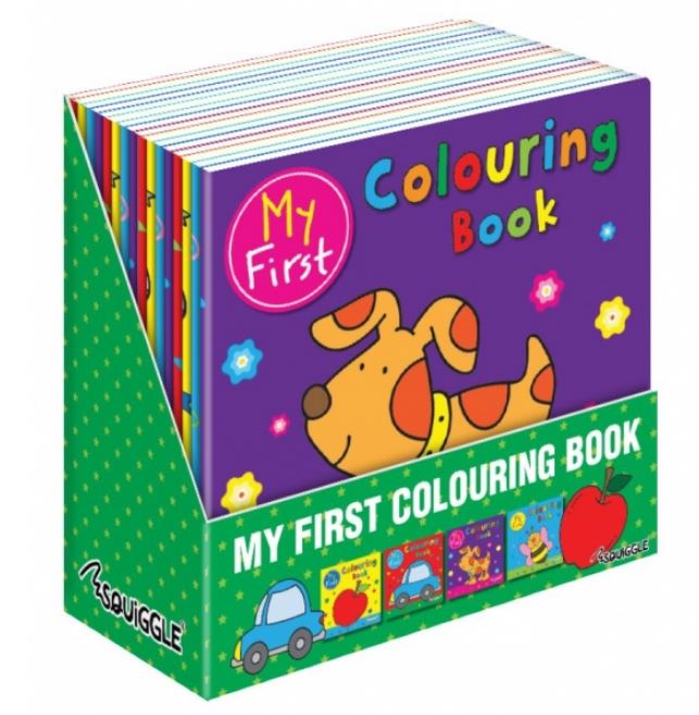 My First Colouring Books, 4 Asstd, 21x21cm in CDU