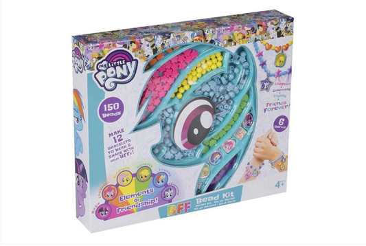 My Little Pony Girls BFF Best Friends Bead Kit 150 Beads 6 Charms