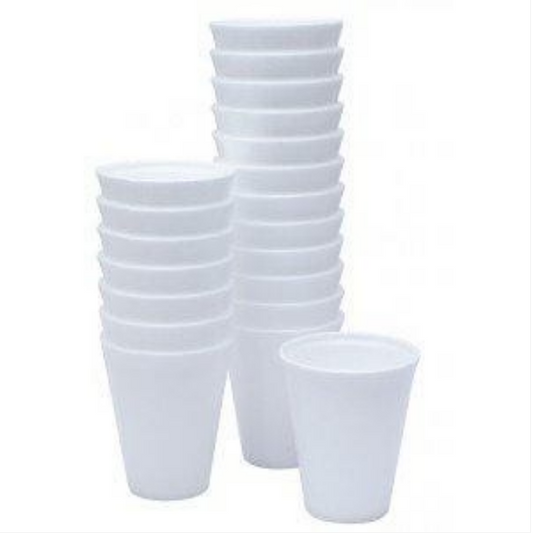 Narita Disposable Polystyrene Foam Drinking Cups 7oz Pack of 20