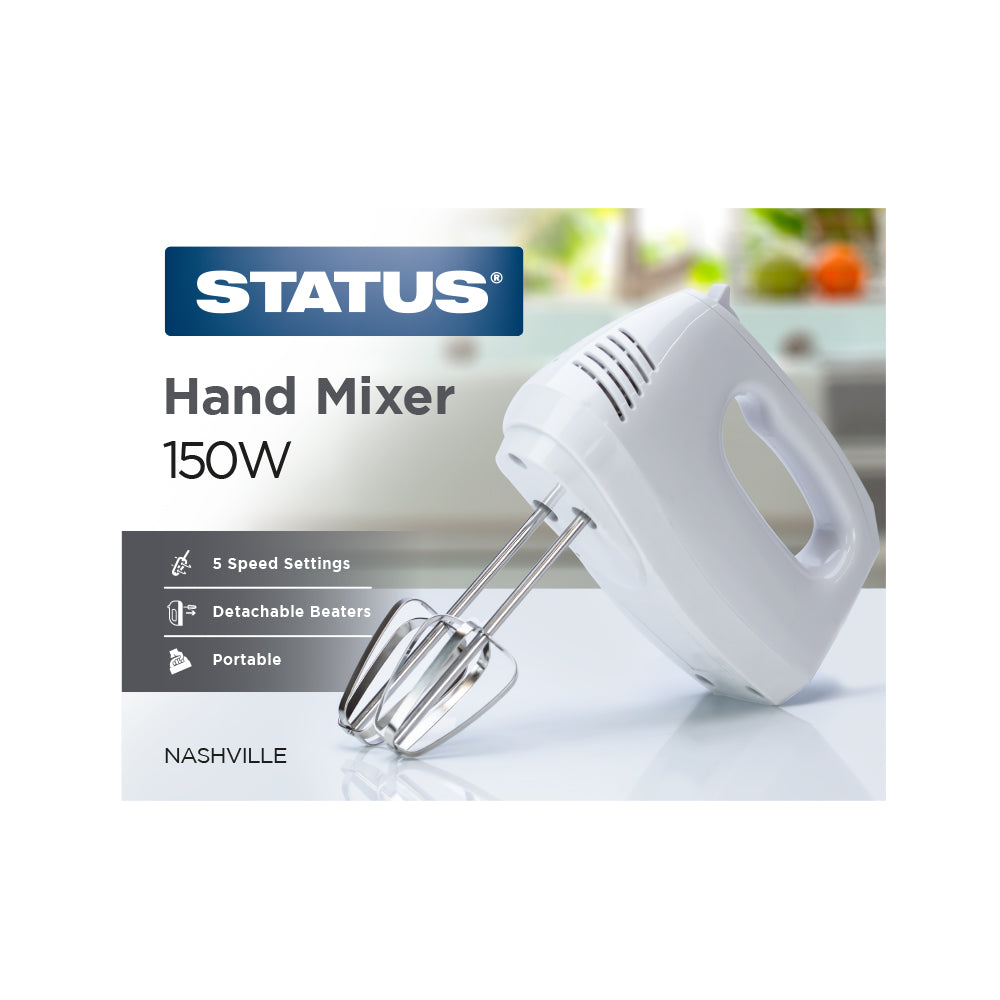 Nashville - Hand Mixer - 150W - White - 1 pk - in Glossy Retail box