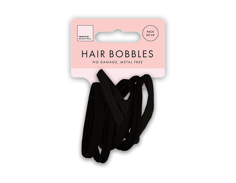 Natural Rolled Hair Bobbles 20pk