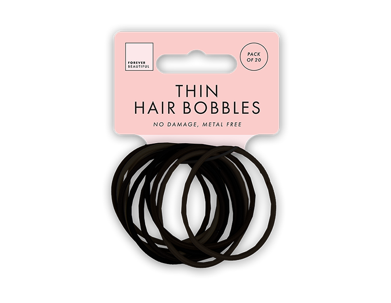 Natural Thin Hair Bobbles 20pk