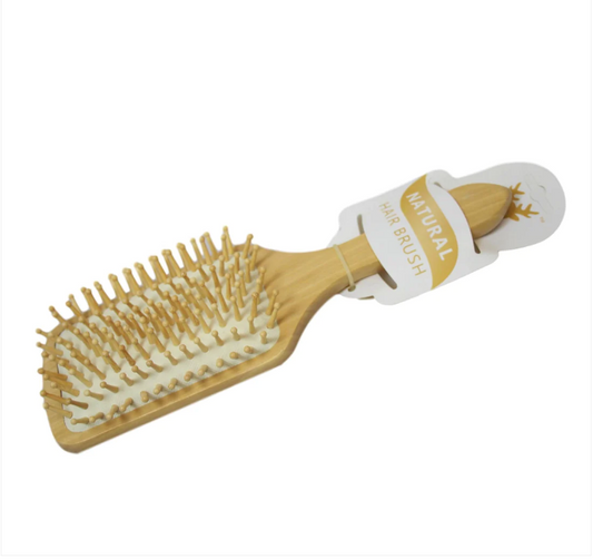 Natural Wood Bamboo Hair Brush Men Women Salon Barbers Hair Brush 26cm