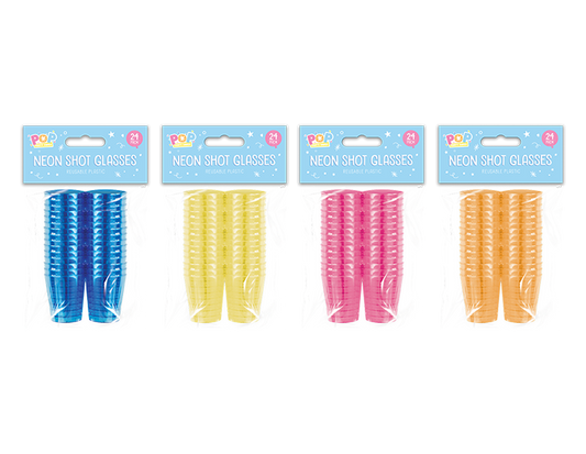 Neon Shot Glasses 24pk