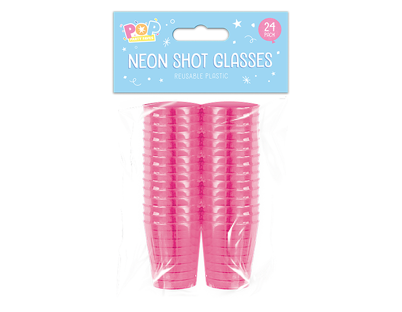 Neon Shot Glasses 24pk