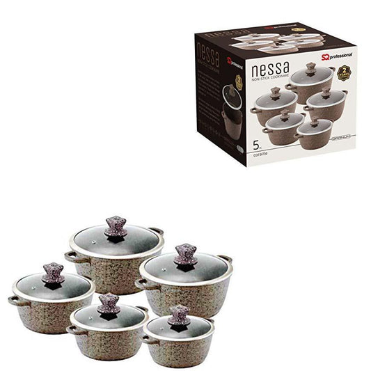 Nessa Granum Casserole Set 5Pc Coraille Brown