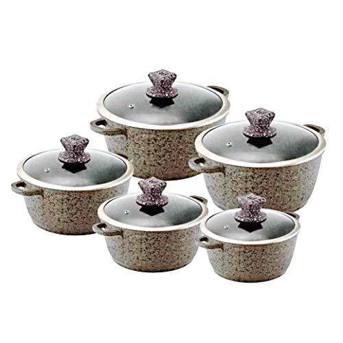 Nessa Granum Casserole Set 5Pc Coraille Brown