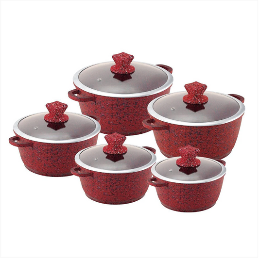 Nessa Granum Casserole Set 5Pc Jhansi Red Home Kitchen