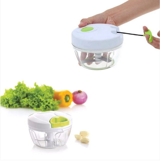 New Nicer Dicer Plus Speedy Chopper Just Pull Trigger For Perfect Salad