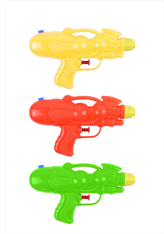 New Super Design Kids Outdoor Water Gun 3 Assorted Colours 17cm