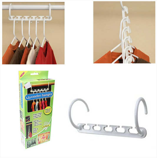 New Wonder Hanger Space Saver Hanger Rack Pack Of 8