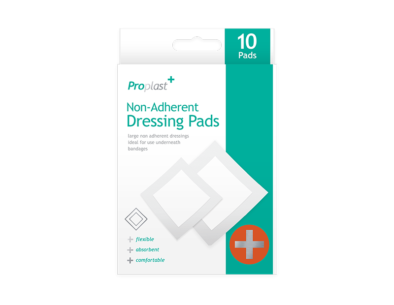 Non-adherent Dressing Pads - 10 Pack