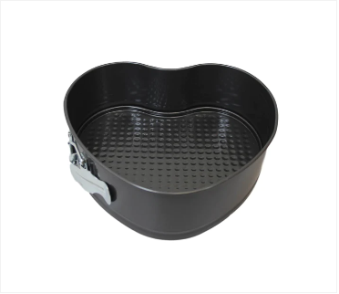 Non Stick Cake Tin Loose Base Baking Tray 3 Packs Square Circle Heat Tin