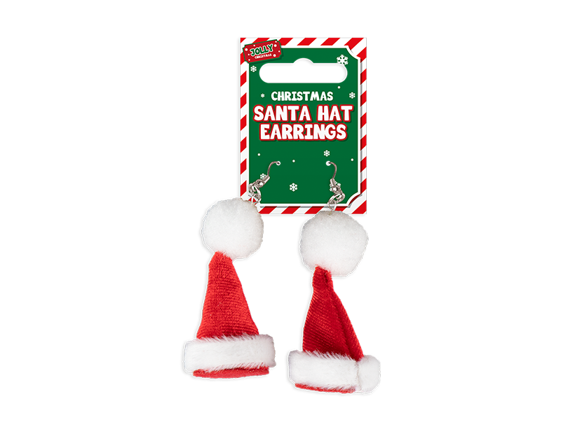 Novelty Santa Hat Earrings