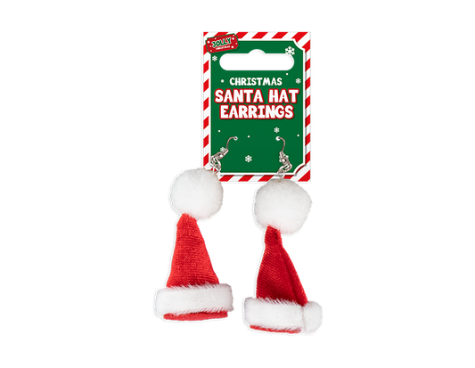 Novelty Santa Hat Earrings