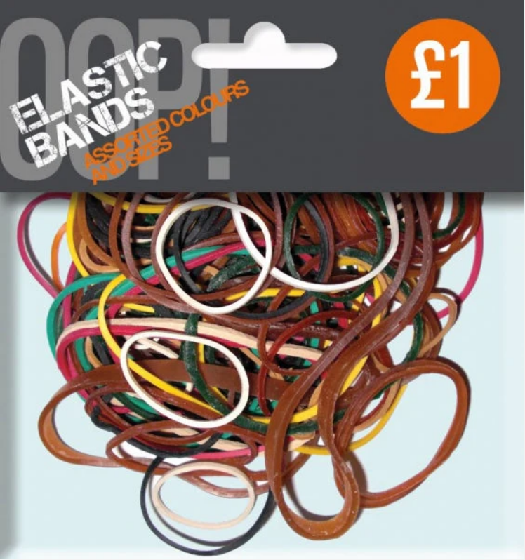 OOP! Elastic Bands Assorted Colours and Sizes