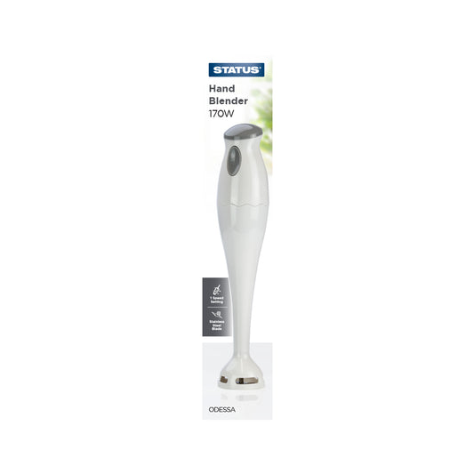 Odessa - White - 170w Hand Blender - Stainless Steel Blade - 1 pk - in Glossy Retail Box