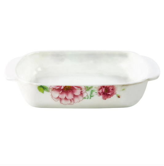 Opal Glass Serving Dish Snack Bowl Laura 20x20x4cm