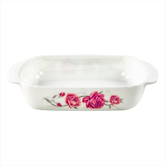Opal Glass Serving Dish Snack Bowl Scarlett 20x20x4cm