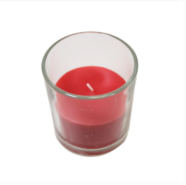 Opella Scented Candle In Glass Jar Pomegranate Fragrance 8 x 7cm