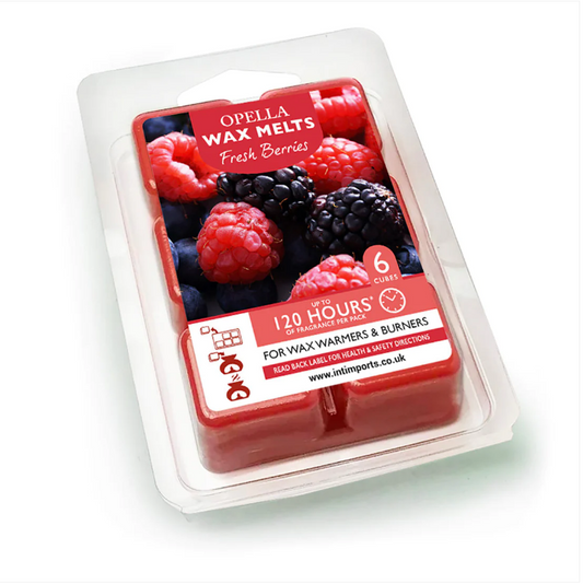 Opella Wax Melts 6 Cubes Scented Fresh Berries 7 x 10cm