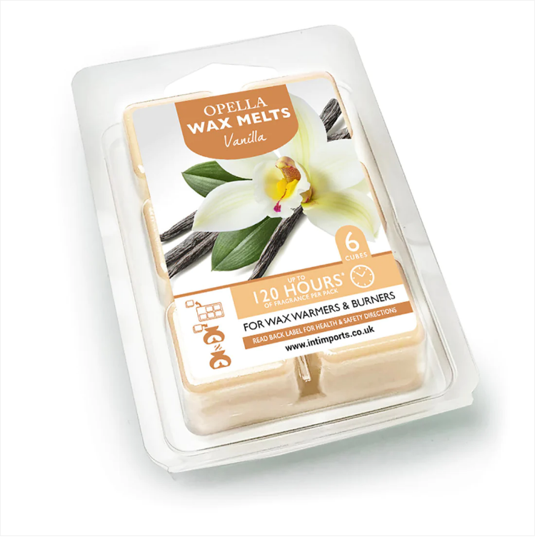 Opella Wax Melts 6 Cubes Scented Vanilla 7 x 10cm