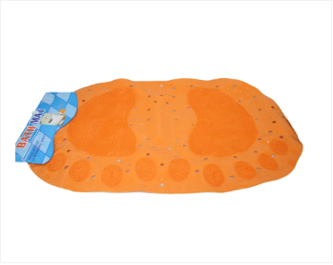 Oval Anti-Slip Bathroom Shower Bath Mat with Feet Design 66 x 35 cm Assorted Colours
