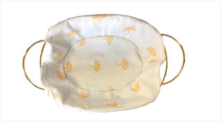 Oval Metal Wire Fruit Bread Serving Basket Gold with Handles 27 x 21 x 7 cm