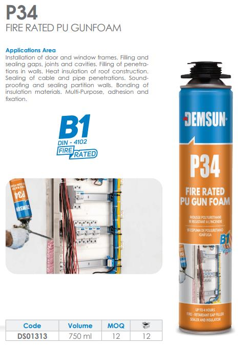 P34 FIRE B1 GUN FOAM 750 ml