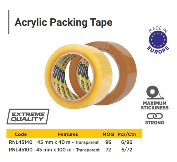 PACKING TAPE 45MM*40MT TRANSPARENT