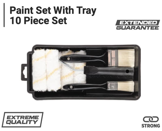 PAINT SET WITH TRAY 10 PIECES