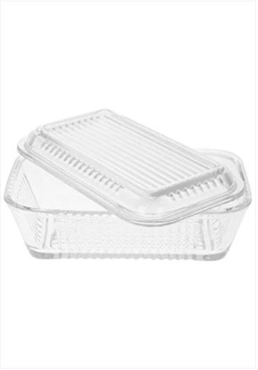 PB Frigo Clear Glass / Cheese Butter Dish 17 x 10 x 7cm