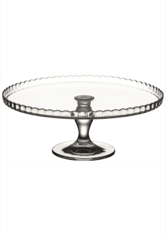 PB Patisserie Footed Round Server Quality Glassware Cake Stand 33cm
