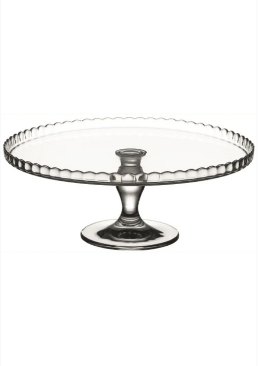 PB Patisserie Footed Round Server Quality Glassware Cake Stand 33cm