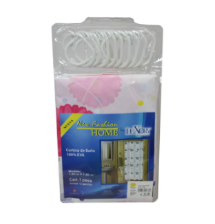 PEVA Bathroom Shower Curtain 180 x 180 cm Assorted Designs