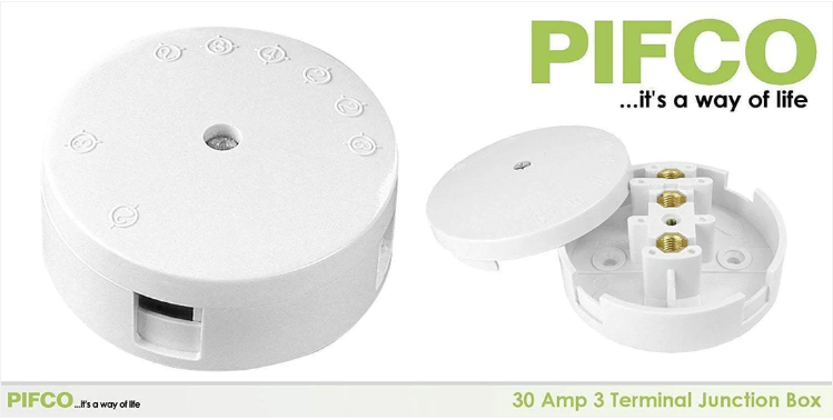 PIFCO 30AMP JUNCTION BOX 3 TERMINALS