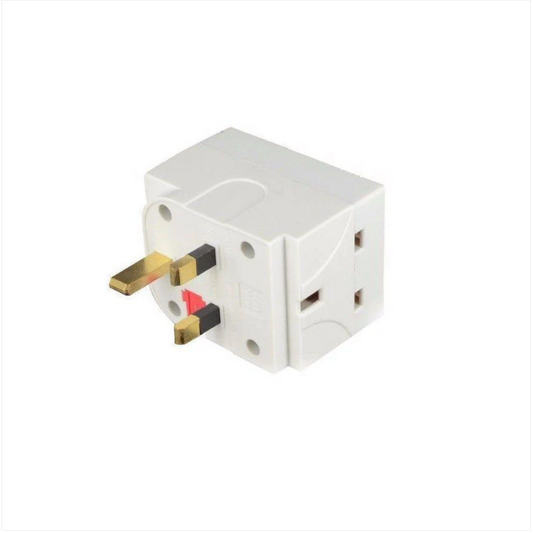 PIFCO DIY Electrical Fittings 3 Way Mains Adaptor