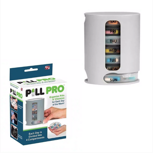 PILL PRO Pill Organiser Pill Box 7 Day Compartments Tablet Holder