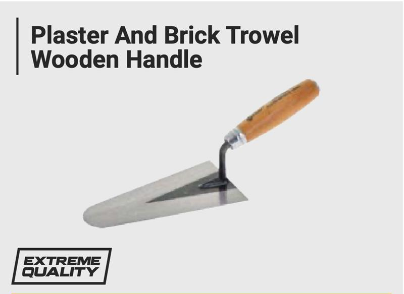 PLASTER AND BRİCK TROWEL WOODEN HANDLE - 20 CM