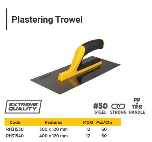 PLASTERING TROWEL 400MMx120MM