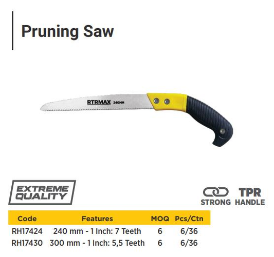 PRUNING SAW 240MM MIDDLE TEETH ( 1 Inch = 7 teeth )