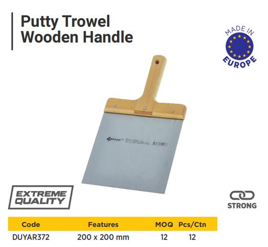 PUTTY TROWEL WOODEN HANDLE