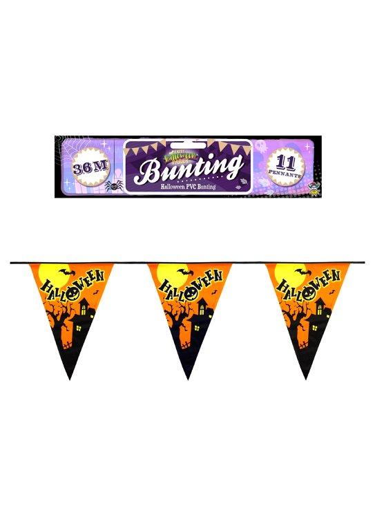 PVC Halloween Bunting 11 Pennants Length: 3.6m