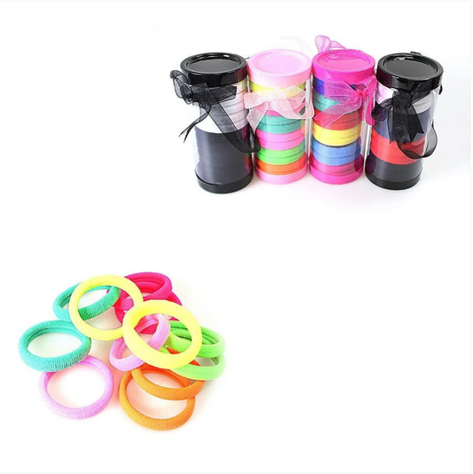 Pack Of 12 Assorted Colour Hair Bands Hair Bobbles Beauty