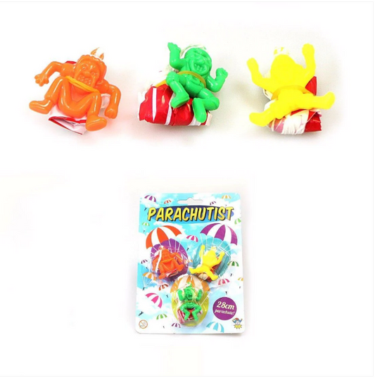Pack Of 3 Childrens Toy Parachutist Ogres Toy 28cm