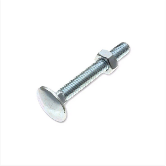 Pack Of 3 Cup Square Bolts & Nuts M8 x 100 Diy